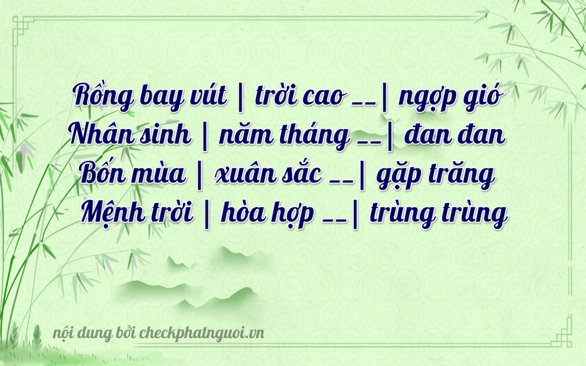 Bài thơ ý nghĩa cho <b>biển số 74A-19746</b> tại website checkphatnguoi.vn