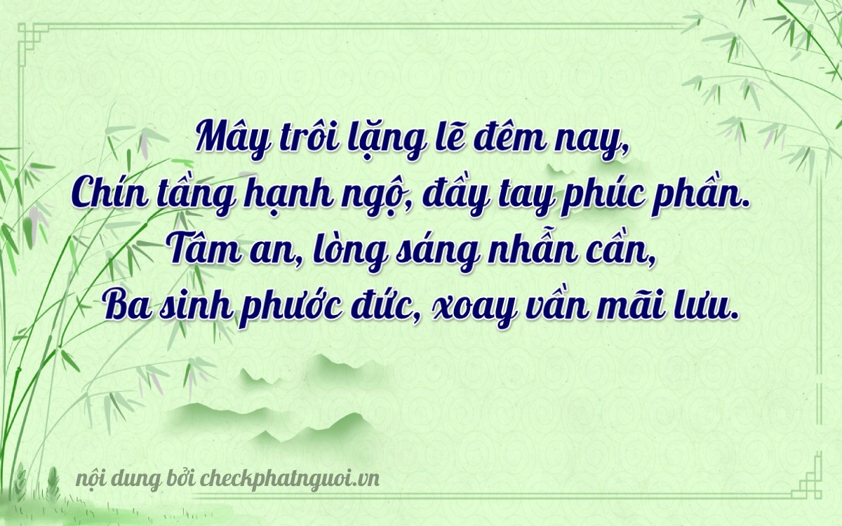 Bài thơ ý nghĩa cho <b>biển số 74A-19983</b> tại website checkphatnguoi.vn