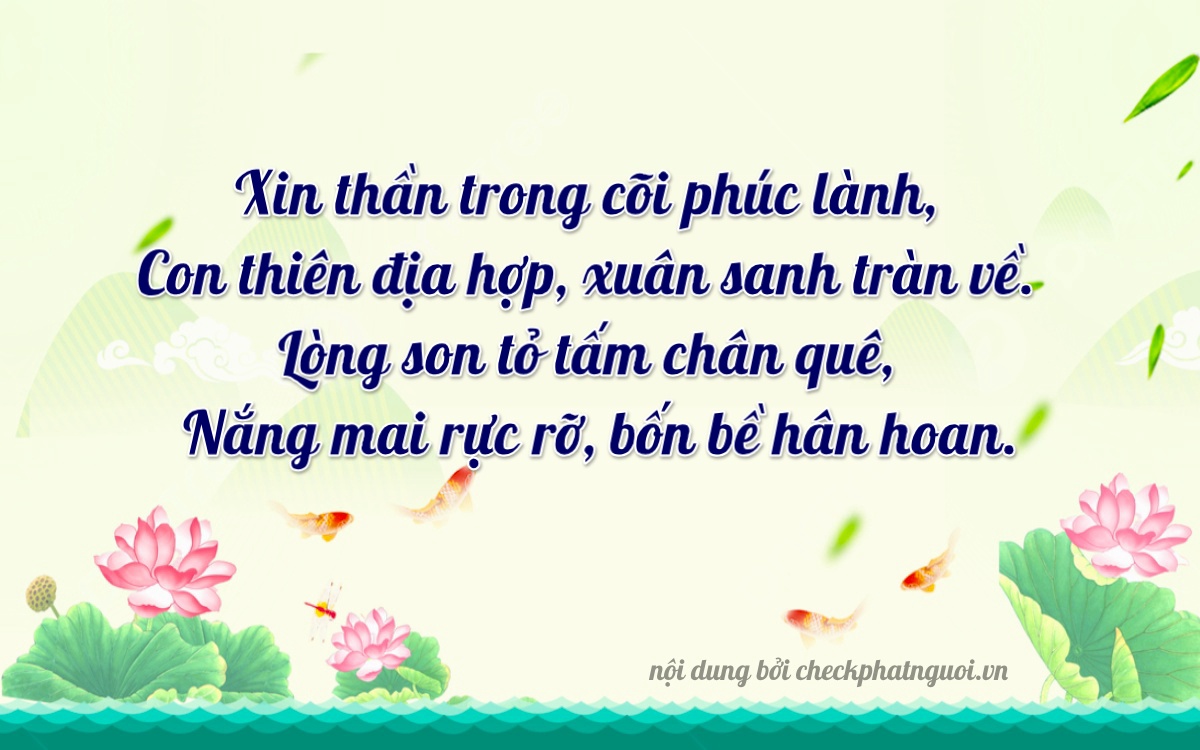Bài thơ ý nghĩa cho <b>biển số 74A-20754</b> tại website checkphatnguoi.vn