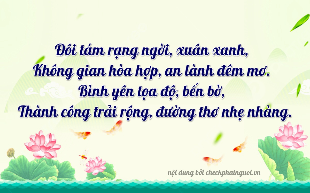 Bài thơ ý nghĩa cho <b>biển số 74A-20826</b> tại website checkphatnguoi.vn