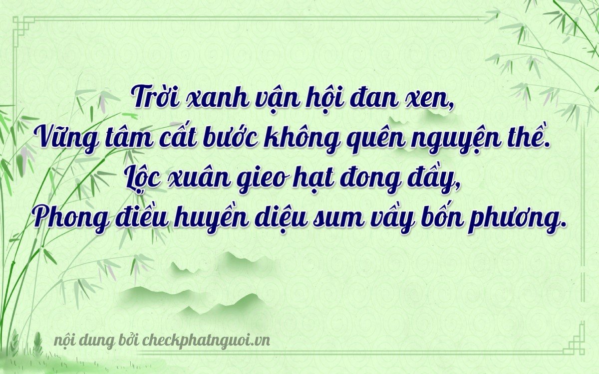 Bài thơ ý nghĩa cho <b>biển số 74A-21492</b> tại website checkphatnguoi.vn
