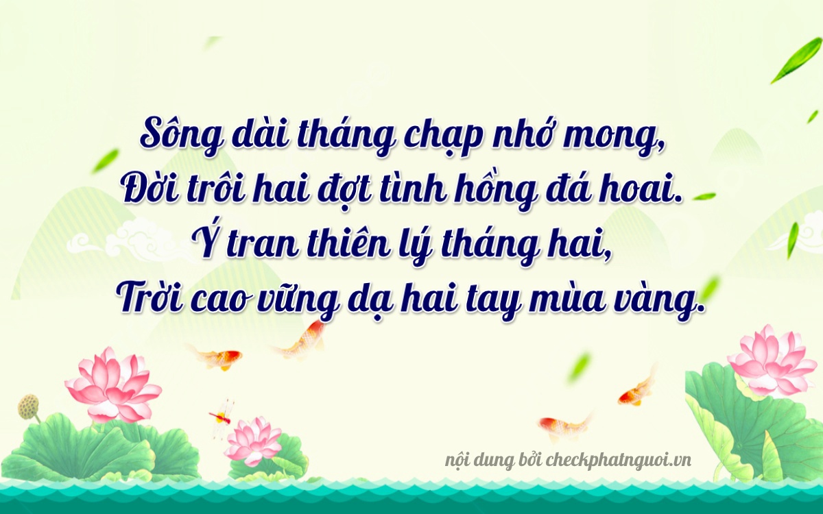 Bài thơ ý nghĩa cho <b>biển số 74A-22239</b> tại website checkphatnguoi.vn
