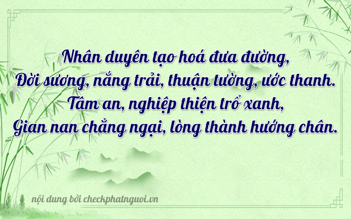 Bài thơ ý nghĩa cho <b>biển số 74A-23561</b> tại website checkphatnguoi.vn
