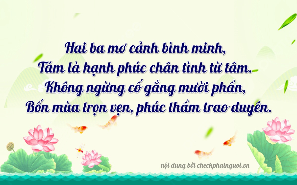Bài thơ ý nghĩa cho <b>biển số 74A-23804</b> tại website checkphatnguoi.vn