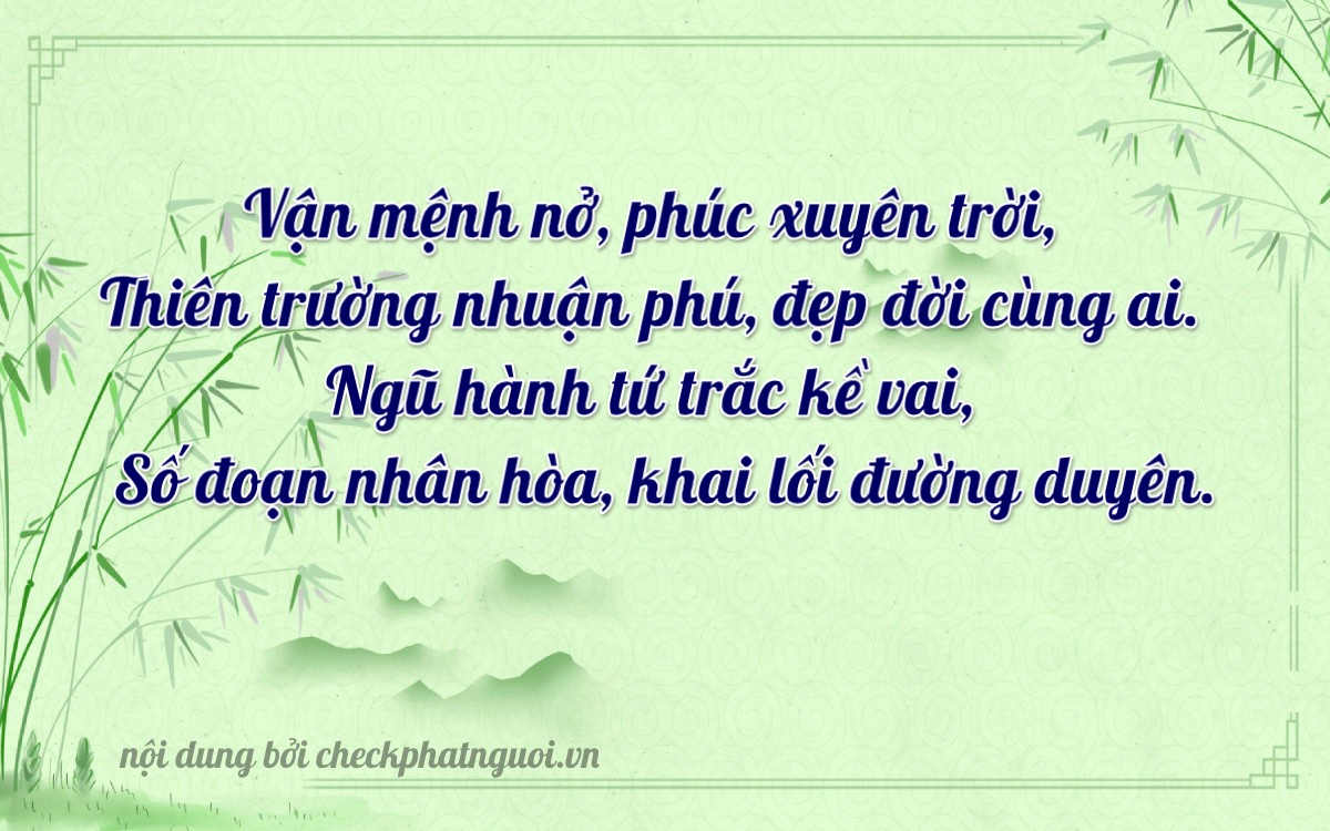 Bài thơ ý nghĩa cho <b>biển số 74A-25518</b> tại website checkphatnguoi.vn