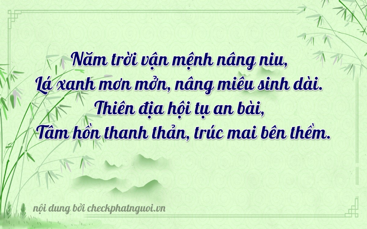 Bài thơ ý nghĩa cho <b>biển số 74A-25713</b> tại website checkphatnguoi.vn