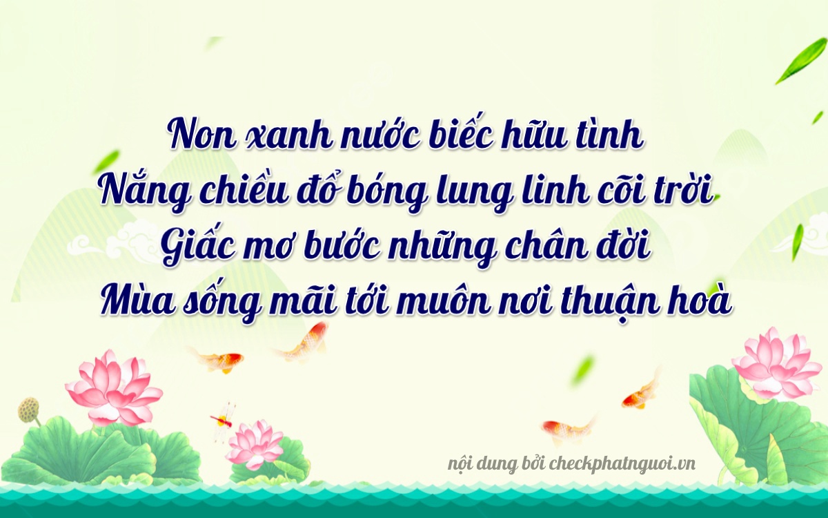 Bài thơ ý nghĩa cho <b>biển số 74A-25763</b> tại website checkphatnguoi.vn