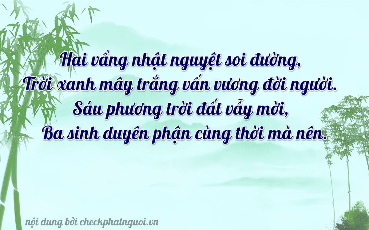 Bài thơ ý nghĩa cho <b>biển số 74A-26063</b> tại website checkphatnguoi.vn