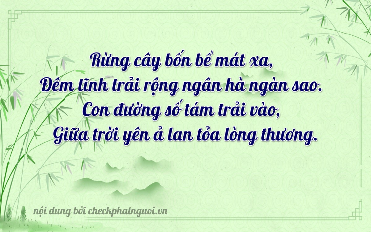 Bài thơ ý nghĩa cho <b>biển số 74A-26412</b> tại website checkphatnguoi.vn