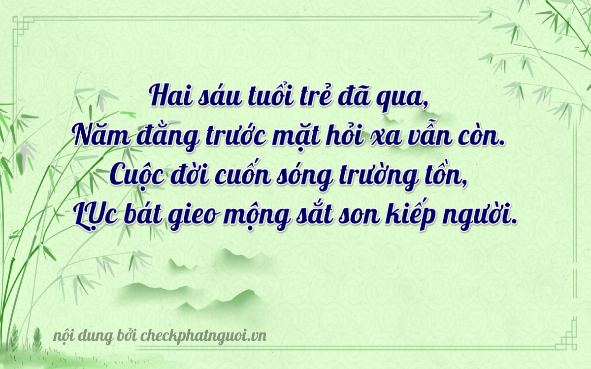 Bài thơ ý nghĩa cho <b>biển số 74A-26546</b> tại website checkphatnguoi.vn
