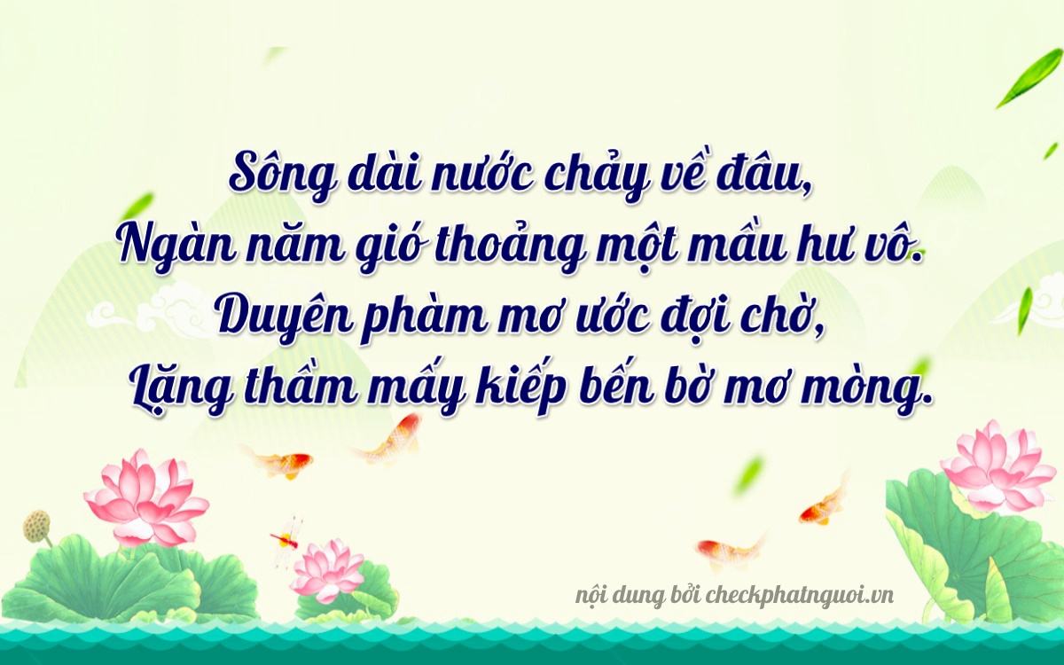 Bài thơ ý nghĩa cho <b>biển số 74A-27233</b> tại website checkphatnguoi.vn