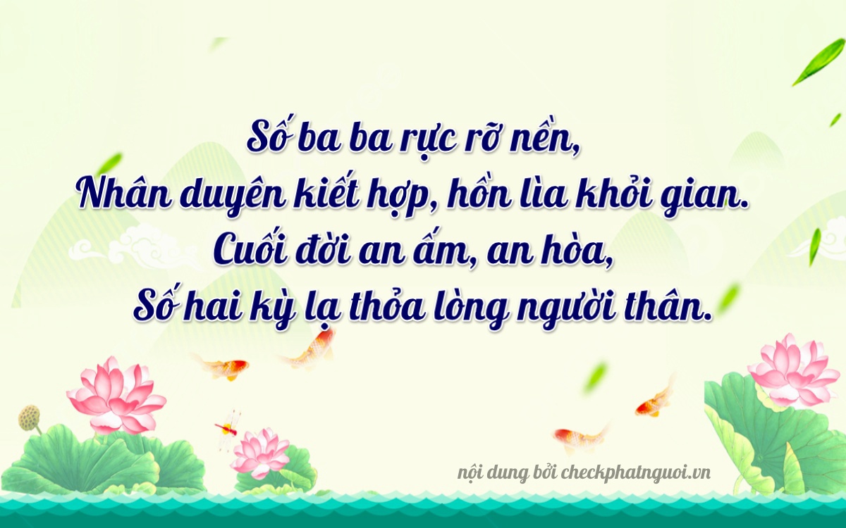 Bài thơ ý nghĩa cho <b>biển số 74A-33312</b> tại website checkphatnguoi.vn