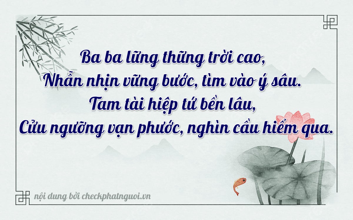 Bài thơ ý nghĩa cho <b>biển số 74A-33339</b> tại website checkphatnguoi.vn