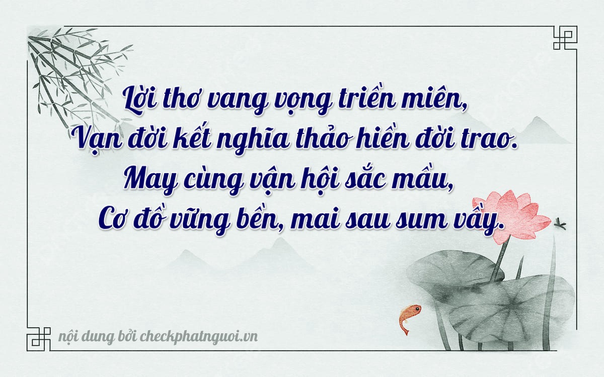 Bài thơ ý nghĩa cho <b>biển số 74A-33359</b> tại website checkphatnguoi.vn