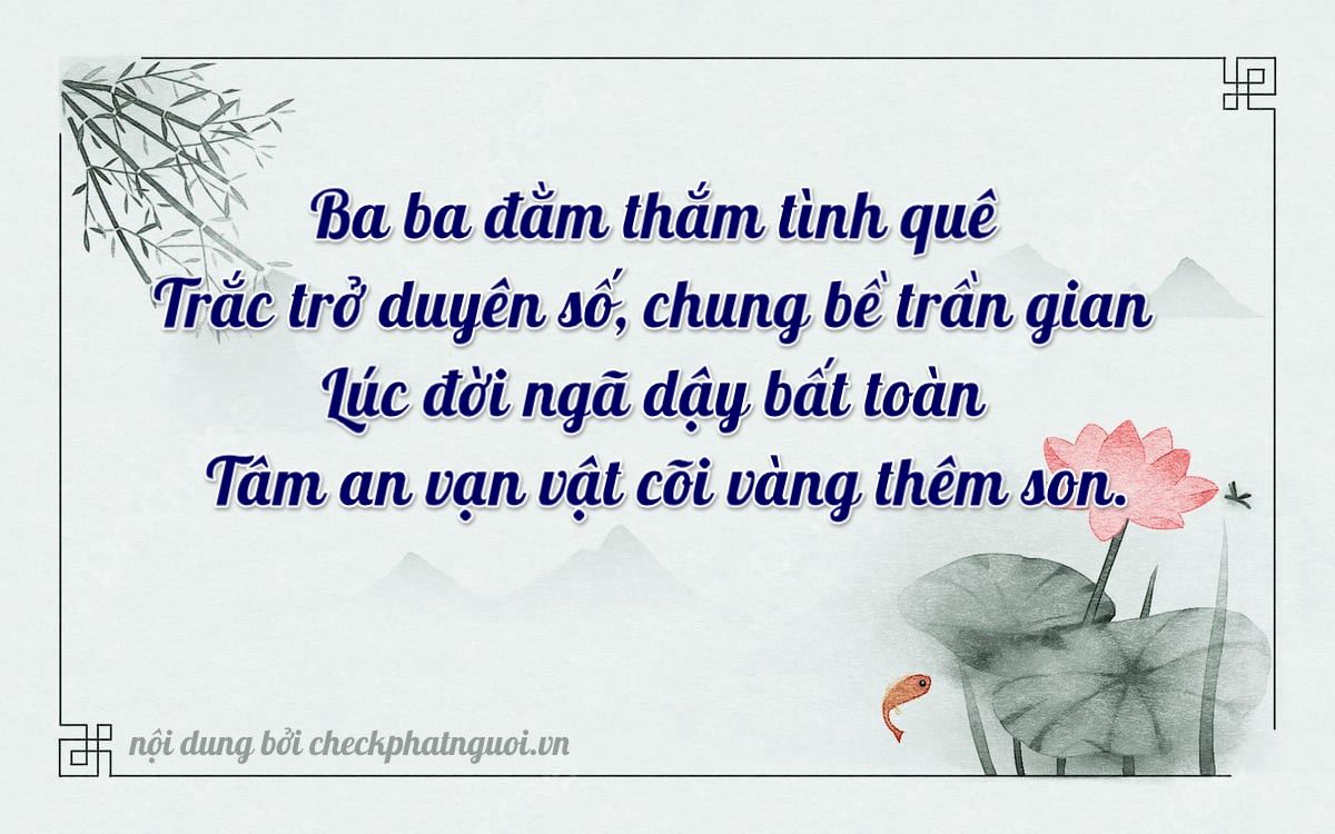 Bài thơ ý nghĩa cho <b>biển số 74A-33386</b> tại website checkphatnguoi.vn