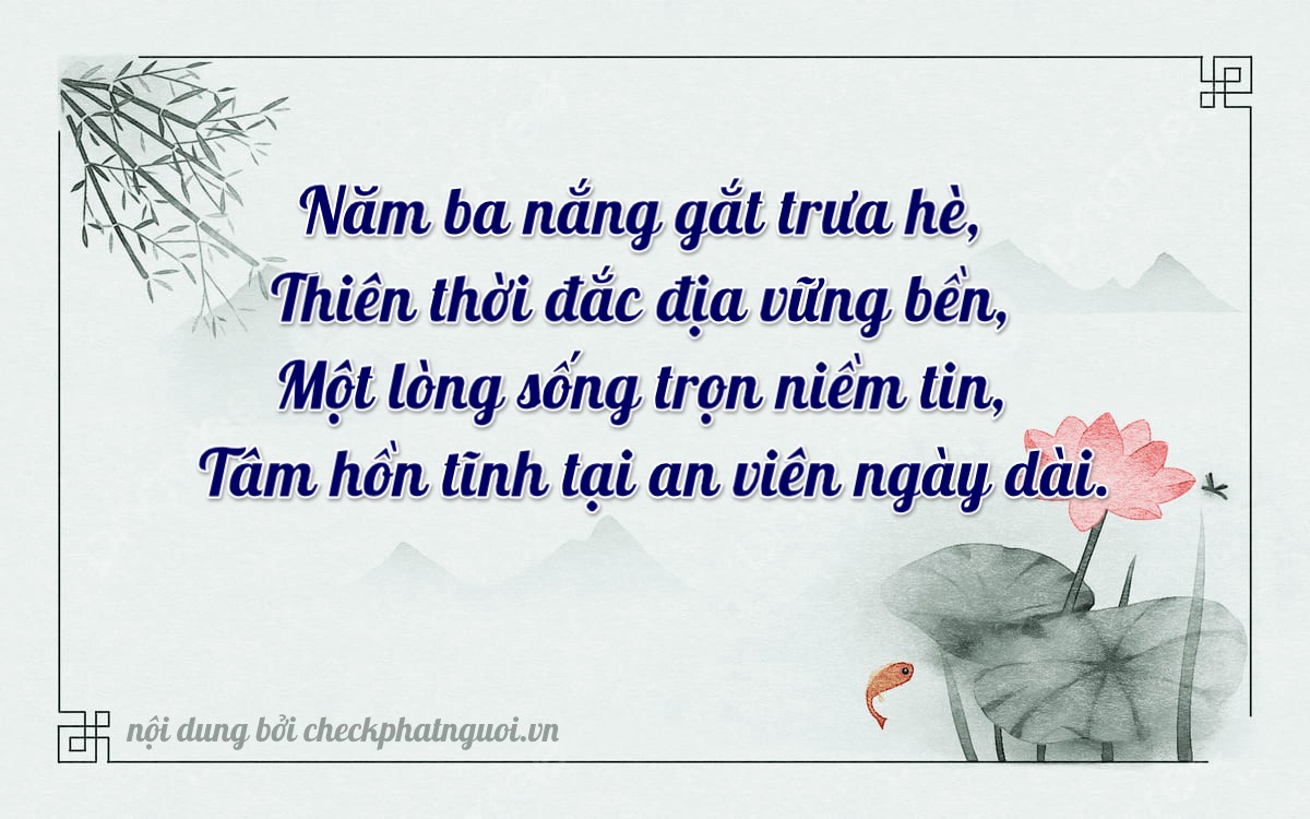 Bài thơ ý nghĩa cho <b>biển số 74A-35131</b> tại website checkphatnguoi.vn
