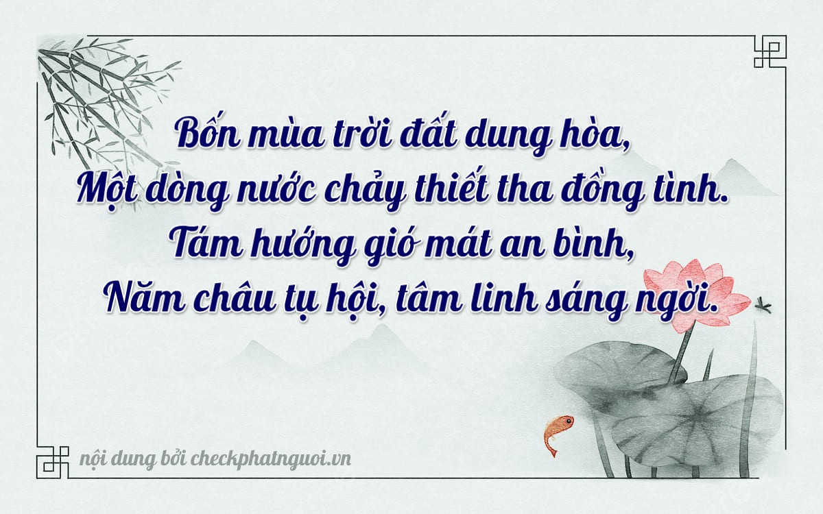 Bài thơ ý nghĩa cho <b>biển số 74A-41852</b> tại website checkphatnguoi.vn