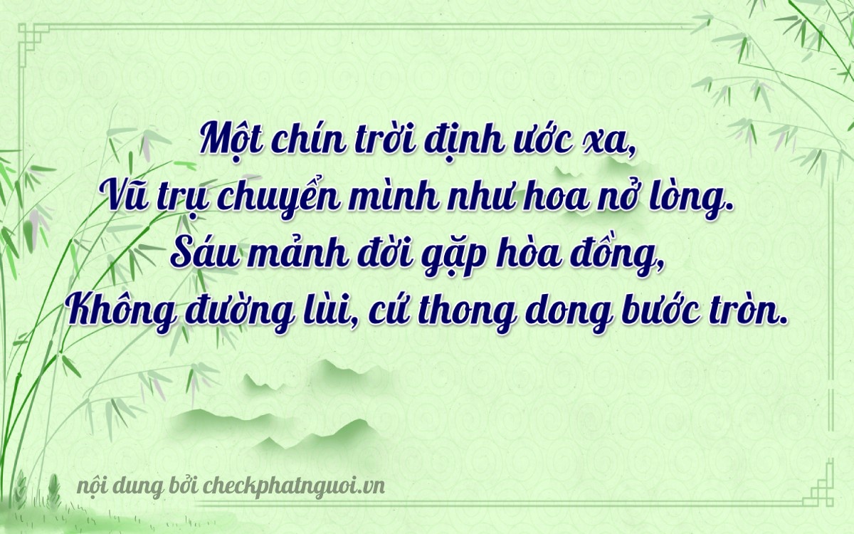 Bài thơ ý nghĩa cho <b>biển số 74A-9606</b> tại website checkphatnguoi.vn