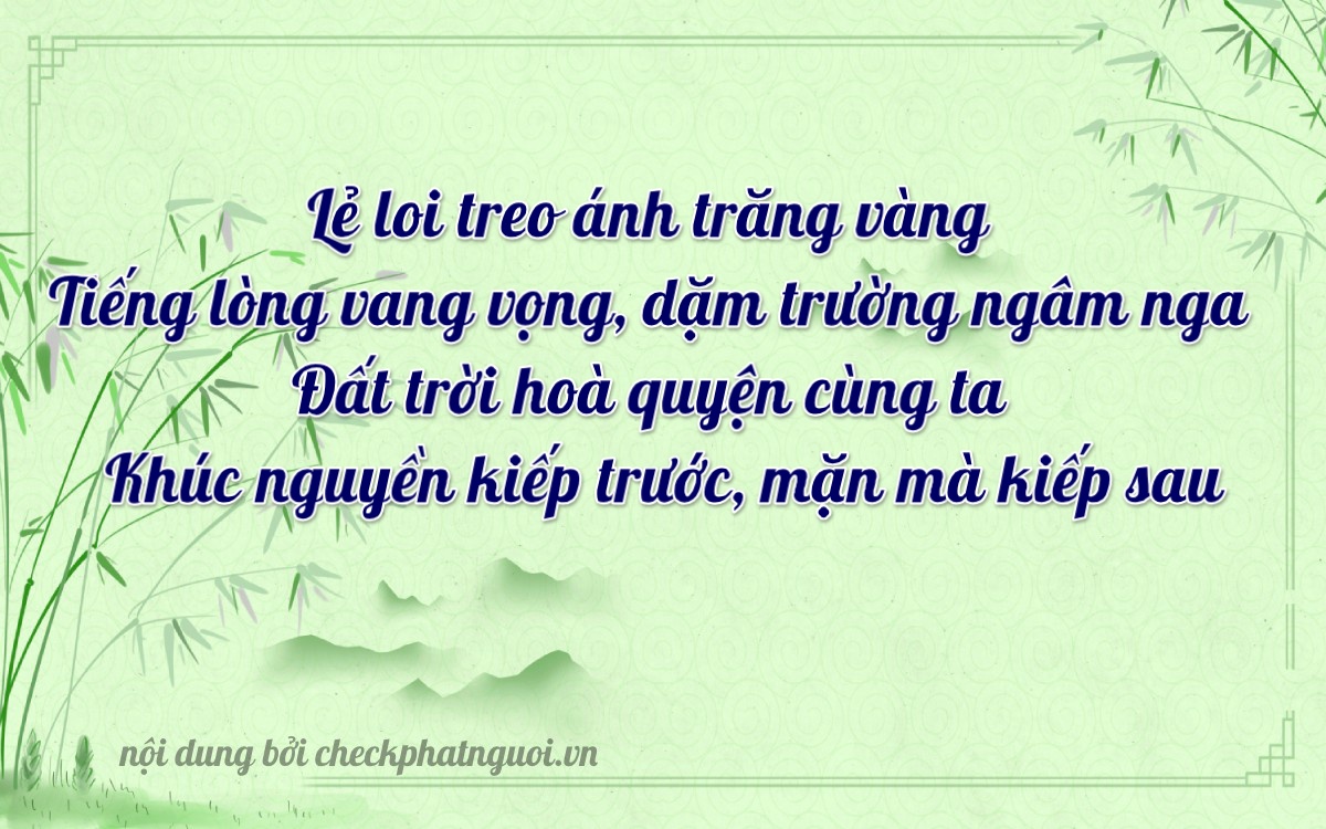 Bài thơ ý nghĩa cho <b>biển số 74AD-01487</b> tại website checkphatnguoi.vn