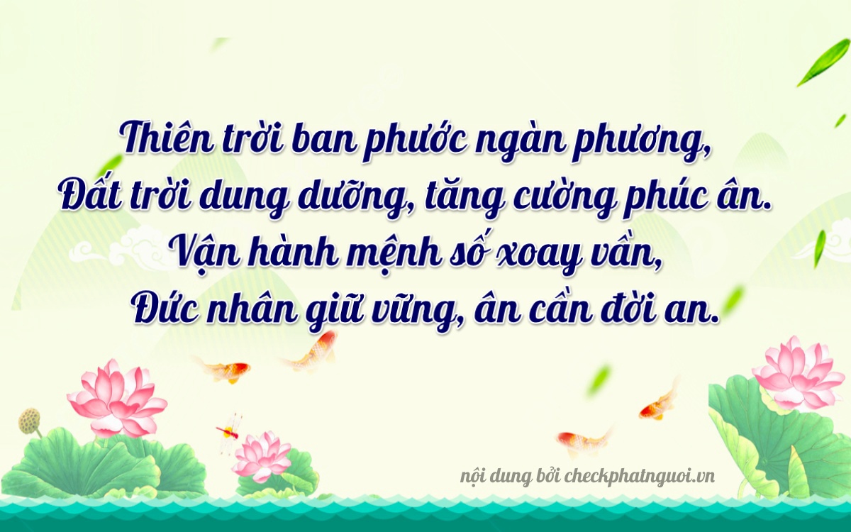 Bài thơ ý nghĩa cho <b>biển số 74AD-04651</b> tại website checkphatnguoi.vn