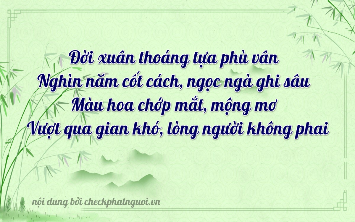 Bài thơ ý nghĩa cho <b>biển số 74AD-09310</b> tại website checkphatnguoi.vn