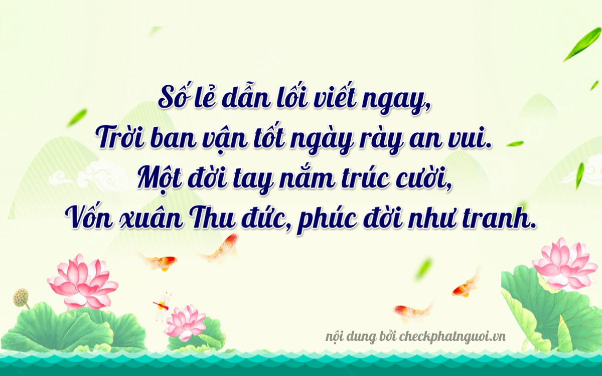 Bài thơ ý nghĩa cho <b>biển số 74C-10461</b> tại website checkphatnguoi.vn
