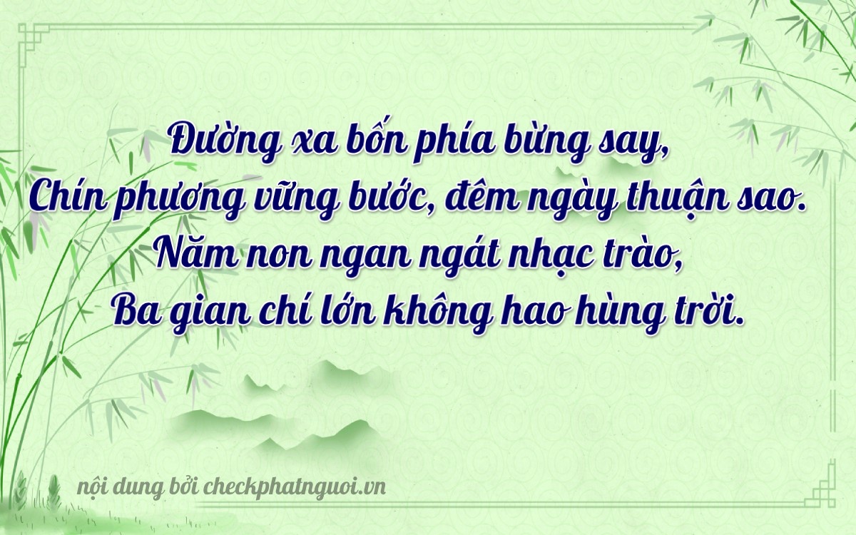 Bài thơ ý nghĩa cho <b>biển số 74C-14953</b> tại website checkphatnguoi.vn