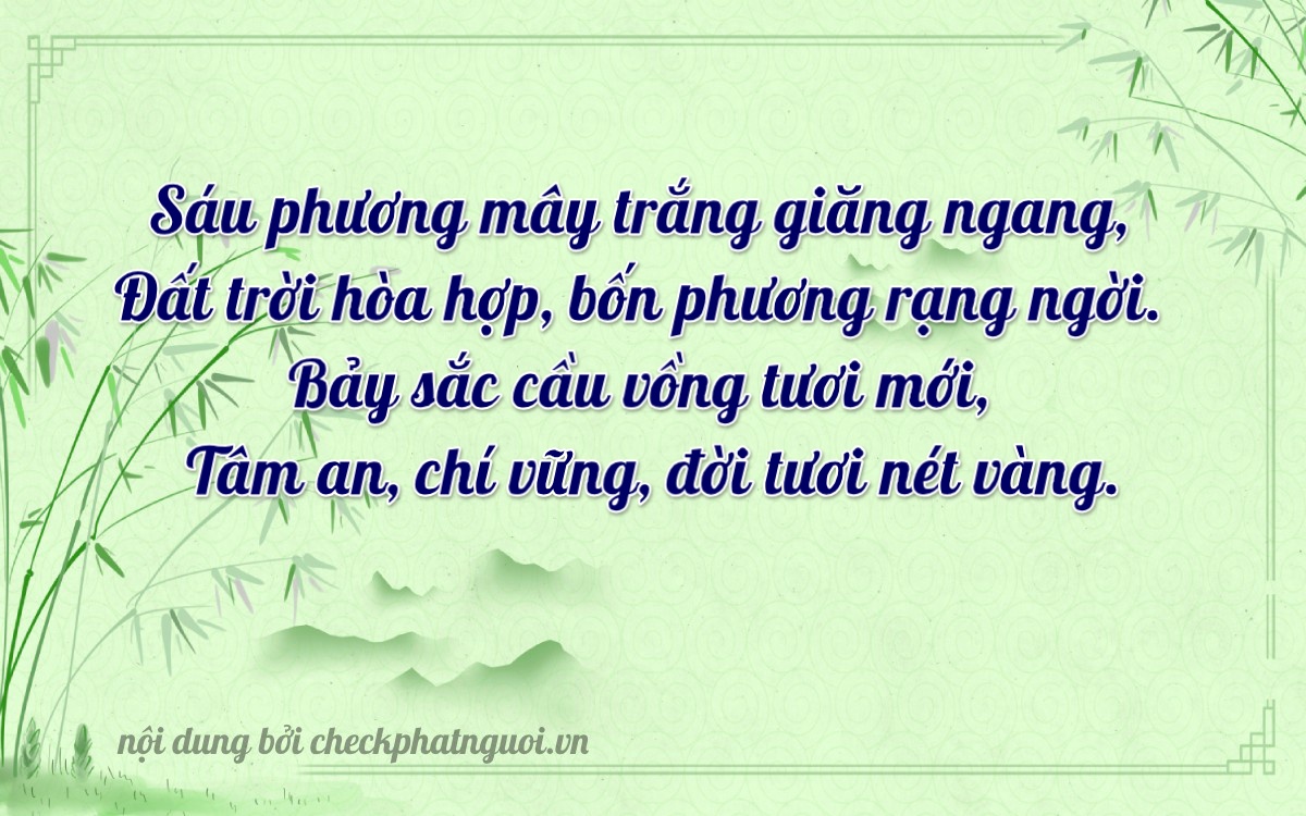 Bài thơ ý nghĩa cho <b>biển số 74C-26794</b> tại website checkphatnguoi.vn