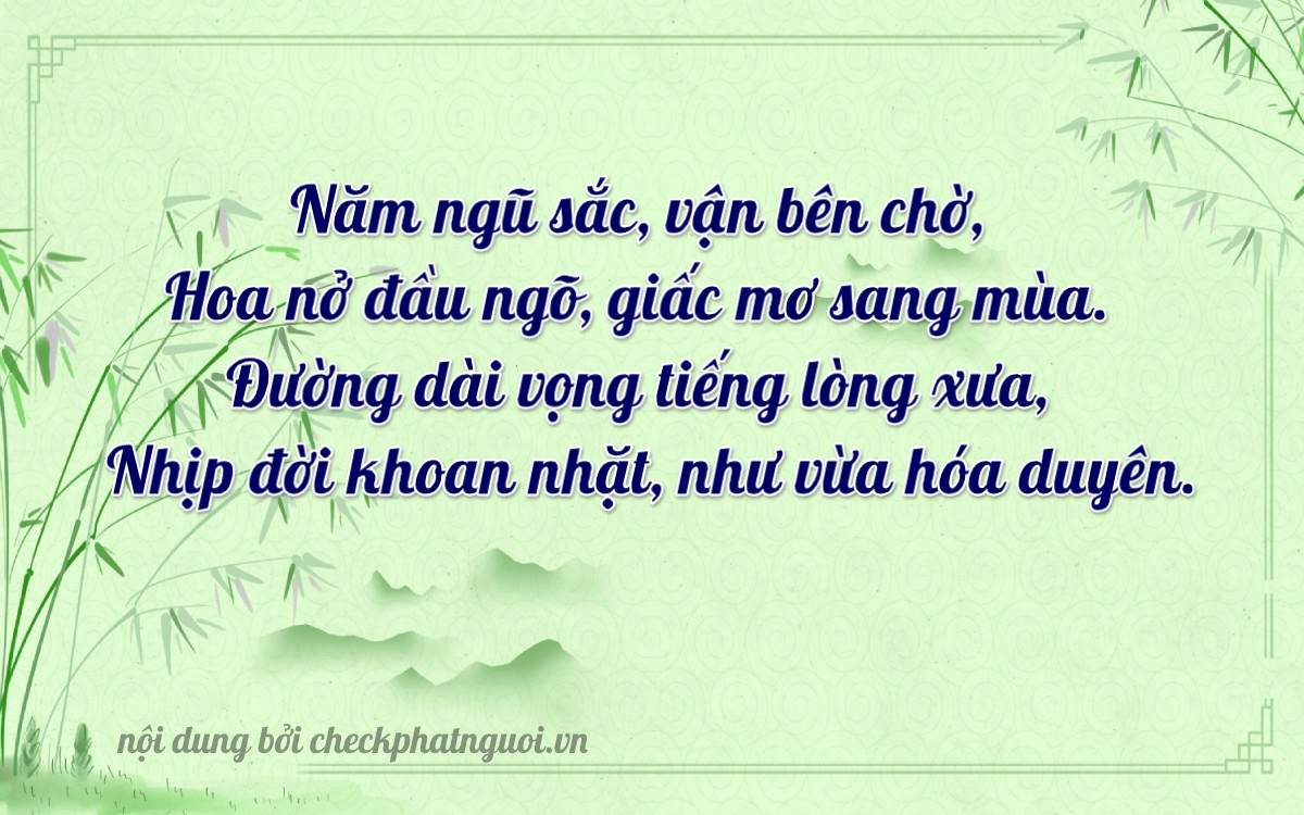 Bài thơ ý nghĩa cho <b>biển số 74C-52287</b> tại website checkphatnguoi.vn