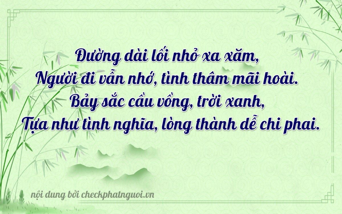 Bài thơ ý nghĩa cho <b>biển số 74D1-16748</b> tại website checkphatnguoi.vn