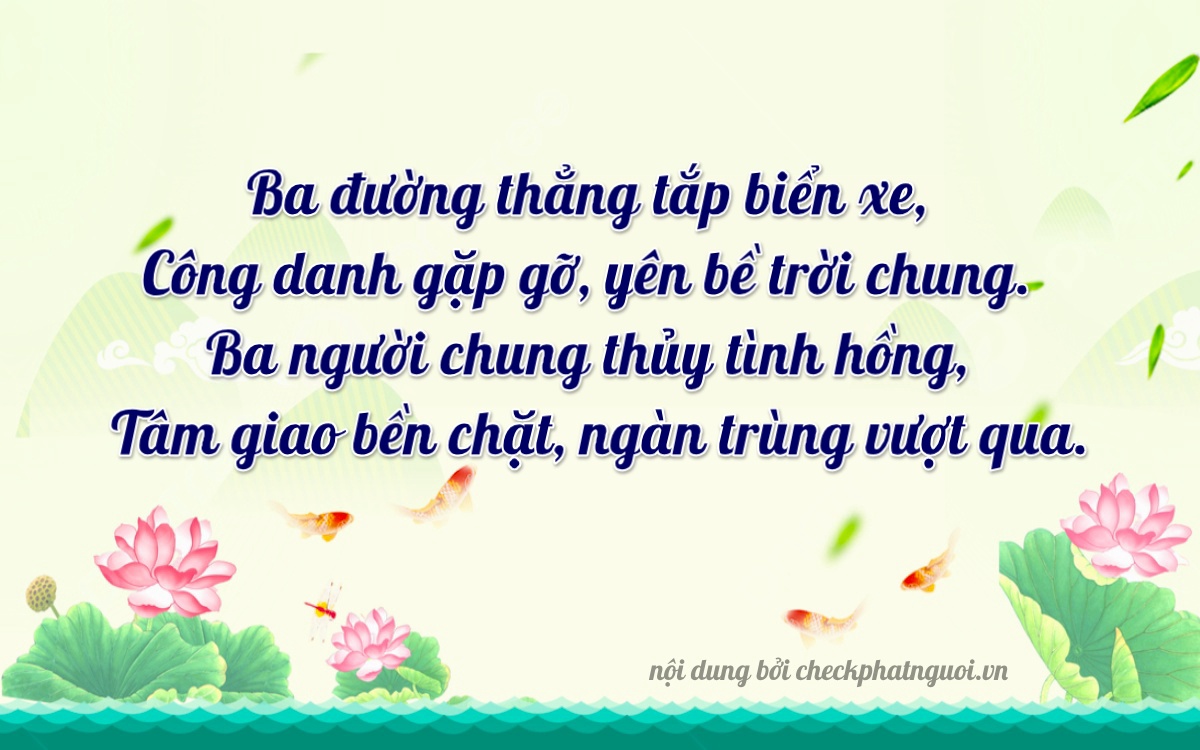 Bài thơ ý nghĩa cho <b>biển số 74D1-33600</b> tại website checkphatnguoi.vn