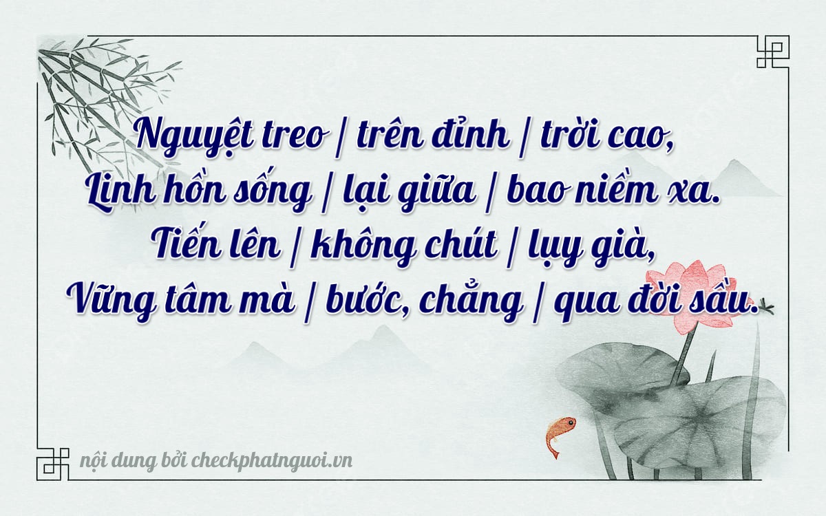 Bài thơ ý nghĩa cho <b>biển số 74E1-08796</b> tại website checkphatnguoi.vn