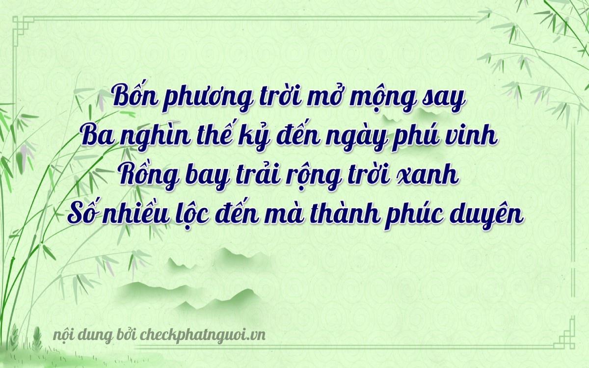 Bài thơ ý nghĩa cho <b>biển số 74F1-43192</b> tại website checkphatnguoi.vn