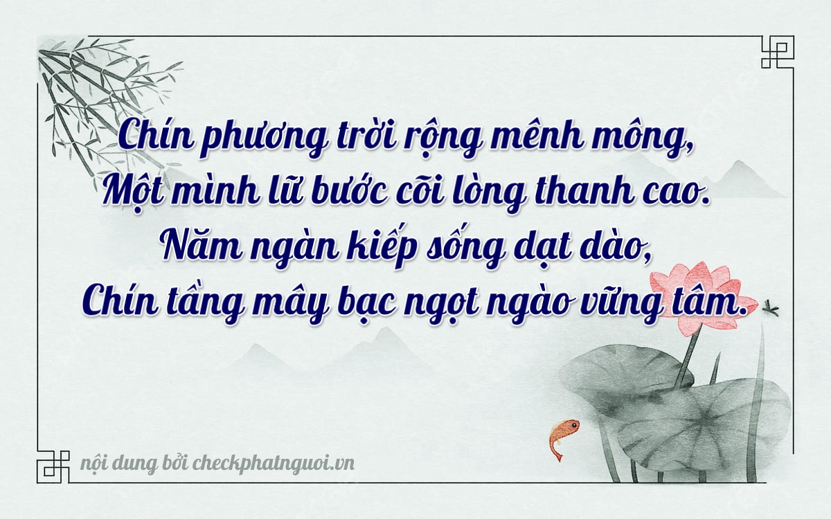 Bài thơ ý nghĩa cho <b>biển số 74G1-09594</b> tại website checkphatnguoi.vn