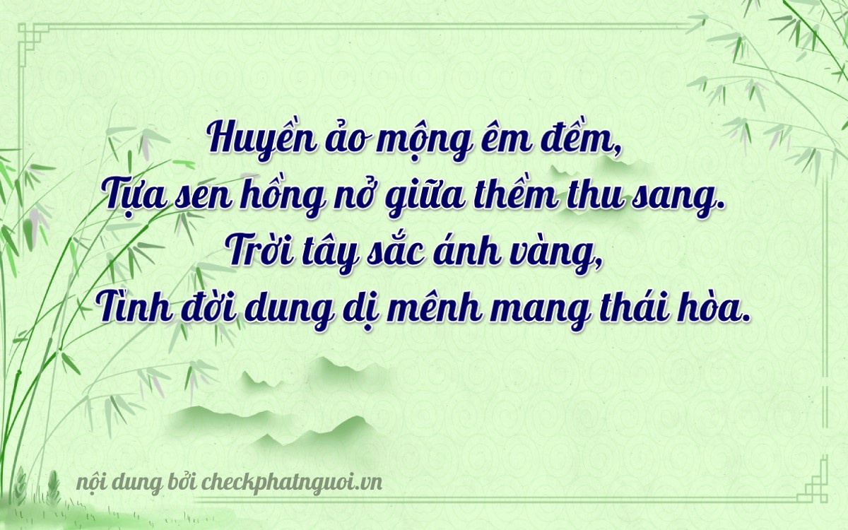 Bài thơ ý nghĩa cho <b>biển số 74G1-17449</b> tại website checkphatnguoi.vn