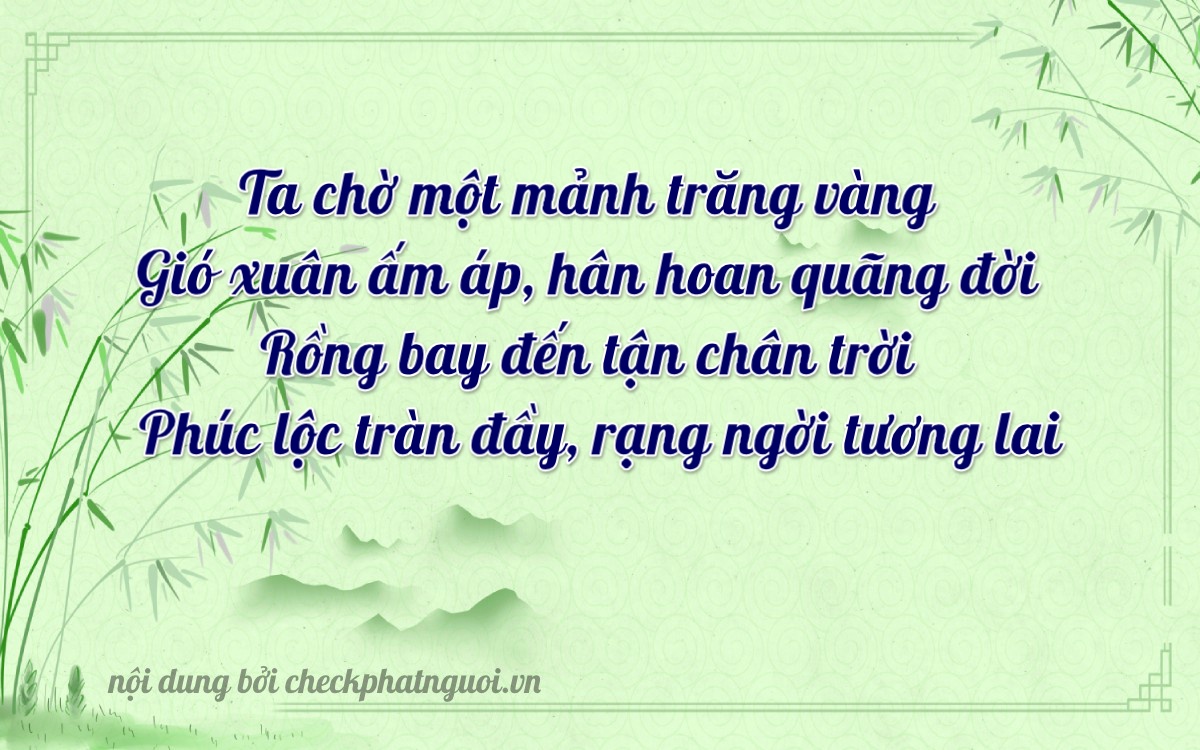 Bài thơ ý nghĩa cho <b>biển số 74G1-17455</b> tại website checkphatnguoi.vn