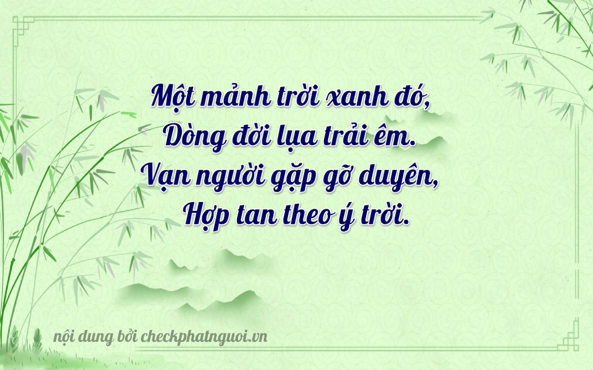 Bài thơ ý nghĩa cho <b>biển số 74H1-11631</b> tại website checkphatnguoi.vn