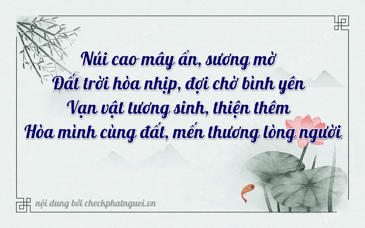 Bài thơ ý nghĩa cho <b>biển số 74K-4096</b> tại website checkphatnguoi.vn