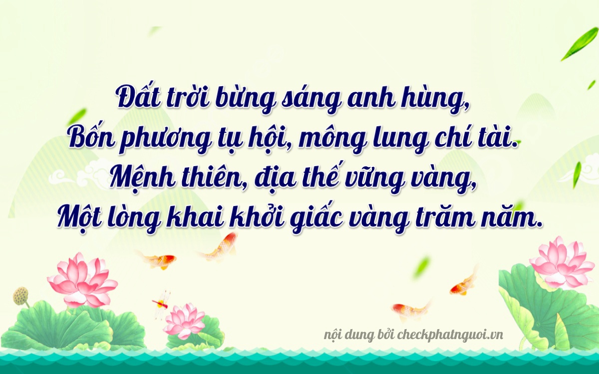 Bài thơ ý nghĩa cho <b>biển số 74L1-17431</b> tại website checkphatnguoi.vn