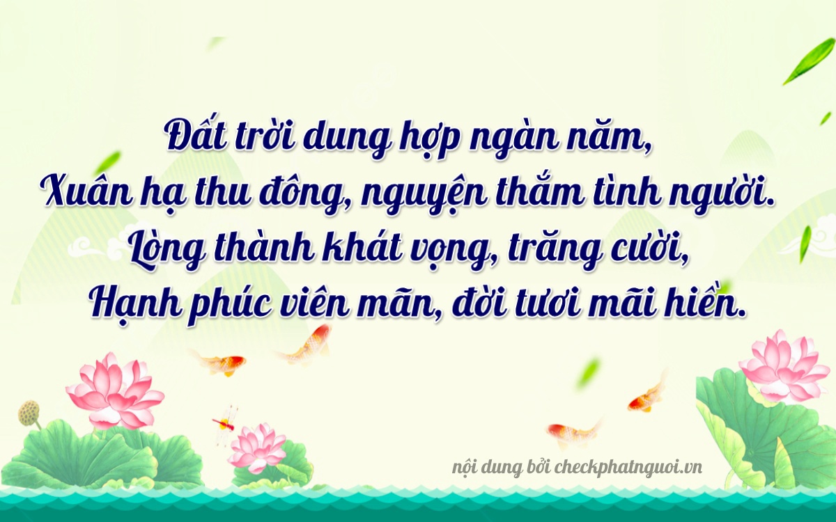 Bài thơ ý nghĩa cho <b>biển số 7500261</b> tại website checkphatnguoi.vn