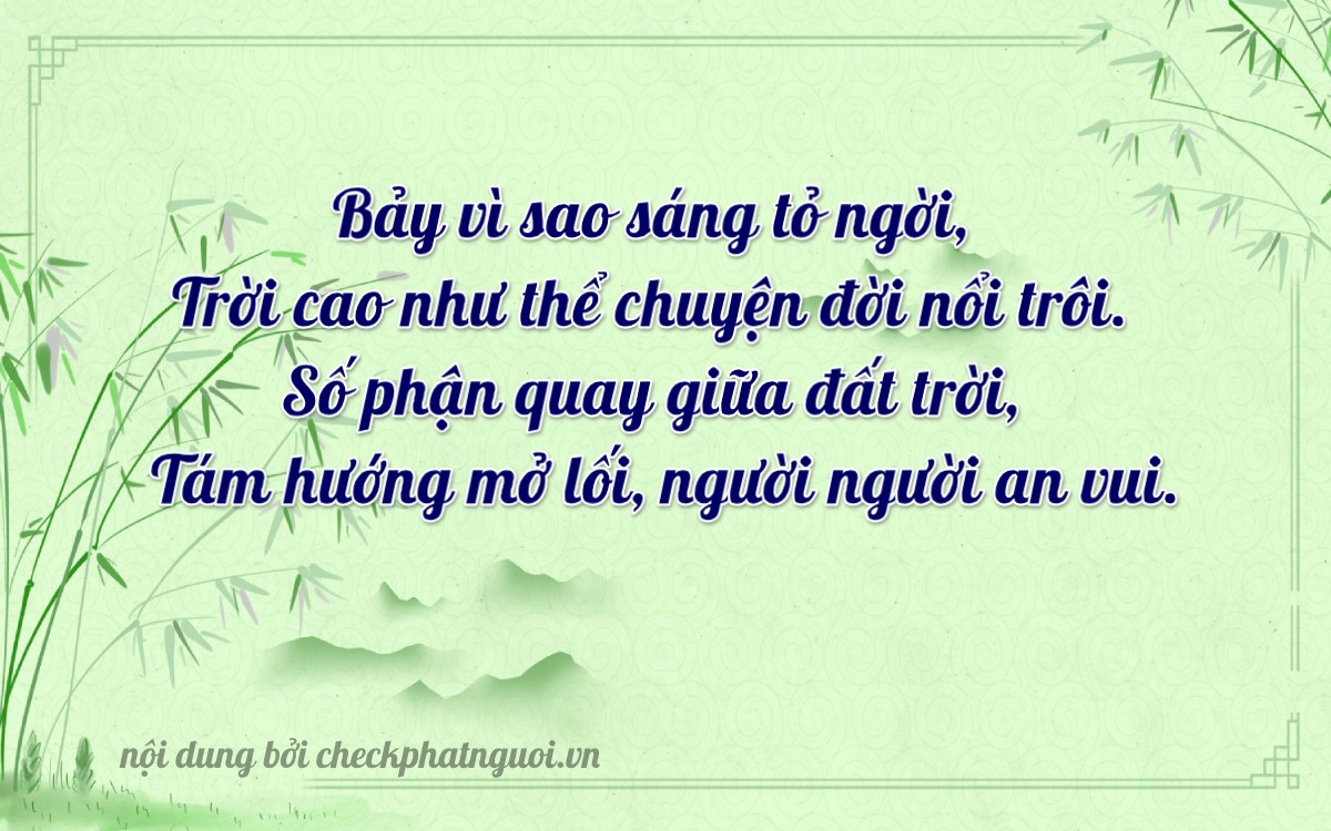 Bài thơ ý nghĩa cho <b>biển số 75278</b> tại website checkphatnguoi.vn