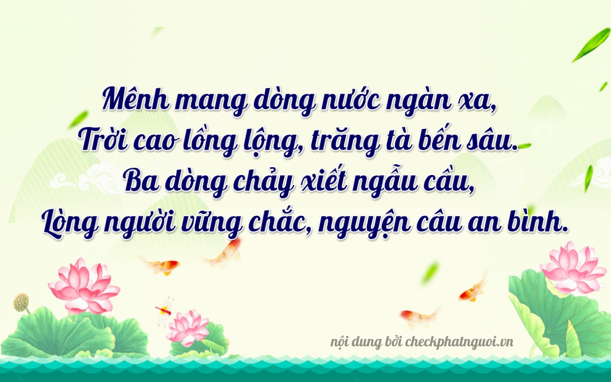 Bài thơ ý nghĩa cho <b>biển số 75A-00003</b> tại website checkphatnguoi.vn