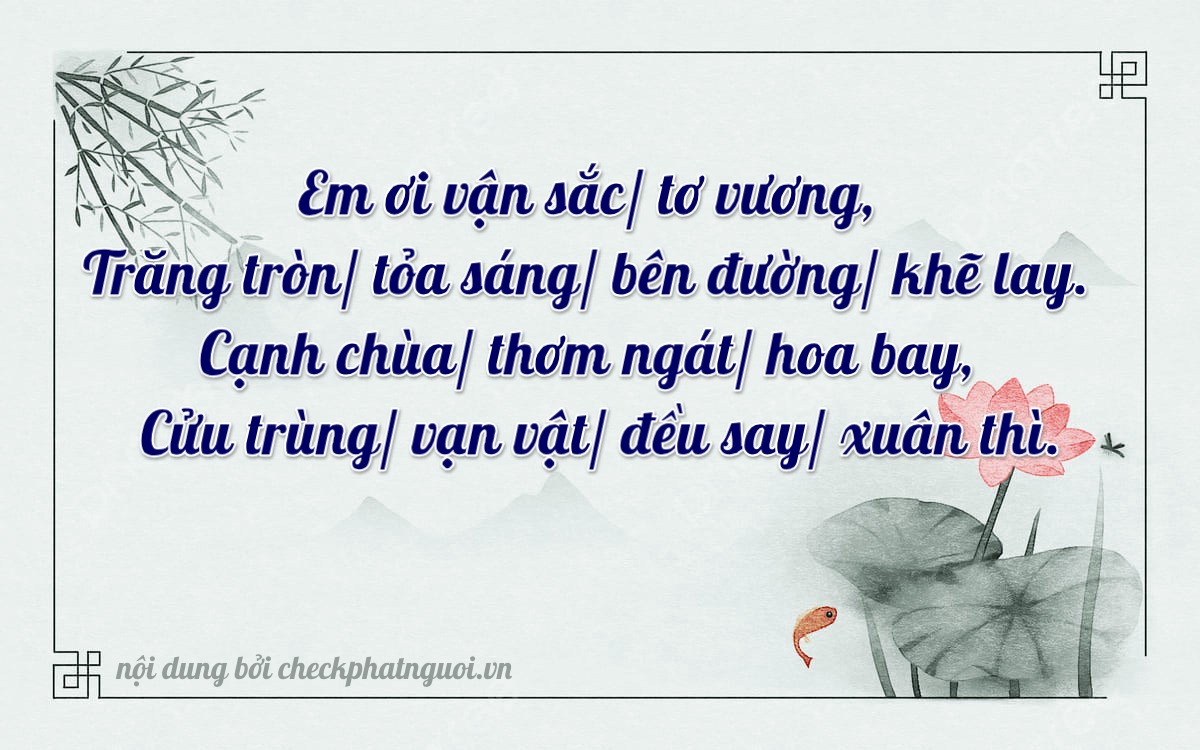 Bài thơ ý nghĩa cho <b>biển số 75A-00549</b> tại website checkphatnguoi.vn