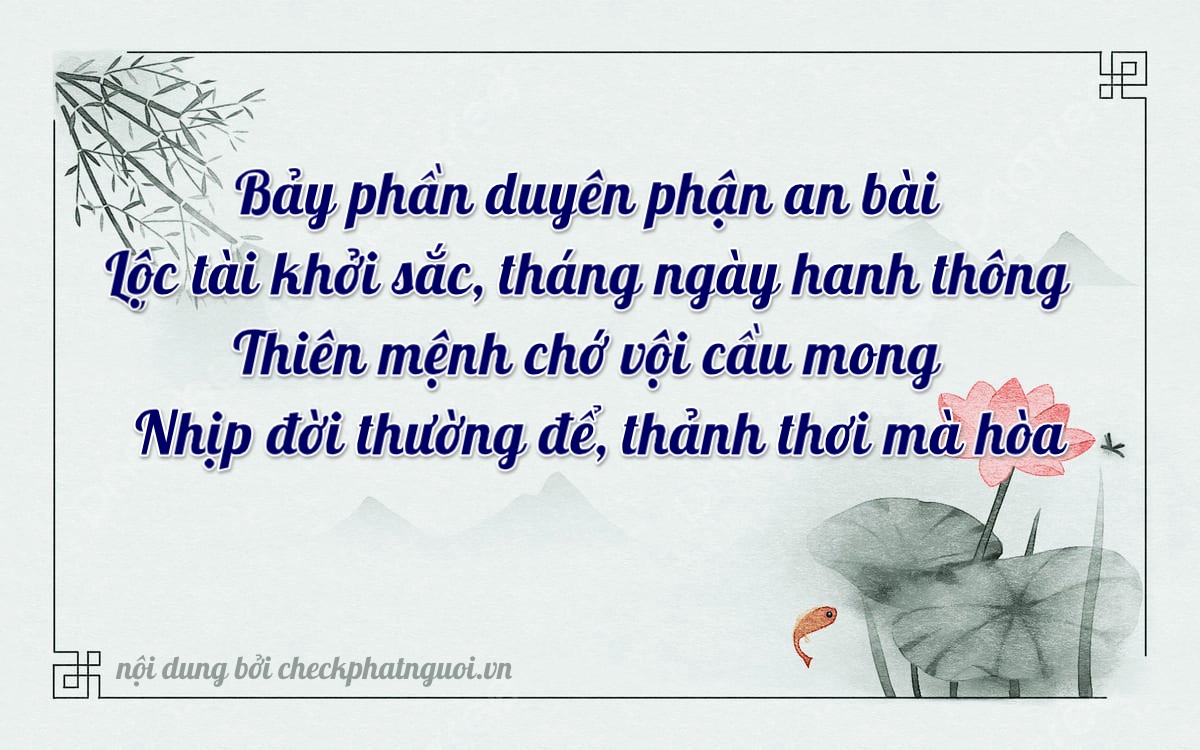 Bài thơ ý nghĩa cho <b>biển số 75A-00771</b> tại website checkphatnguoi.vn