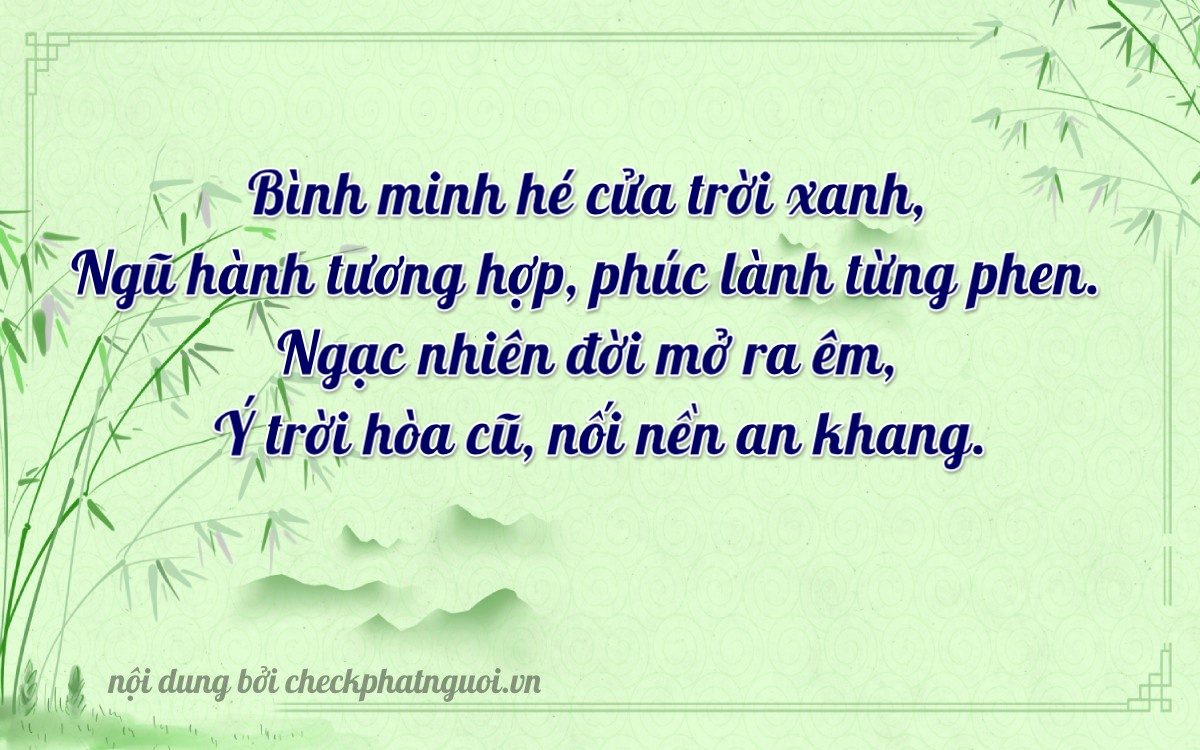 Bài thơ ý nghĩa cho <b>biển số 75A-01137</b> tại website checkphatnguoi.vn