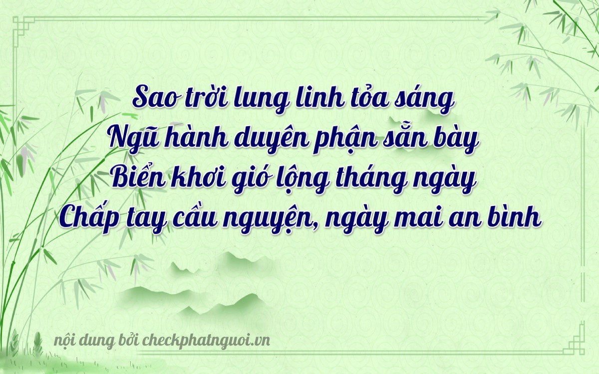 Bài thơ ý nghĩa cho <b>biển số 75A-01557</b> tại website checkphatnguoi.vn