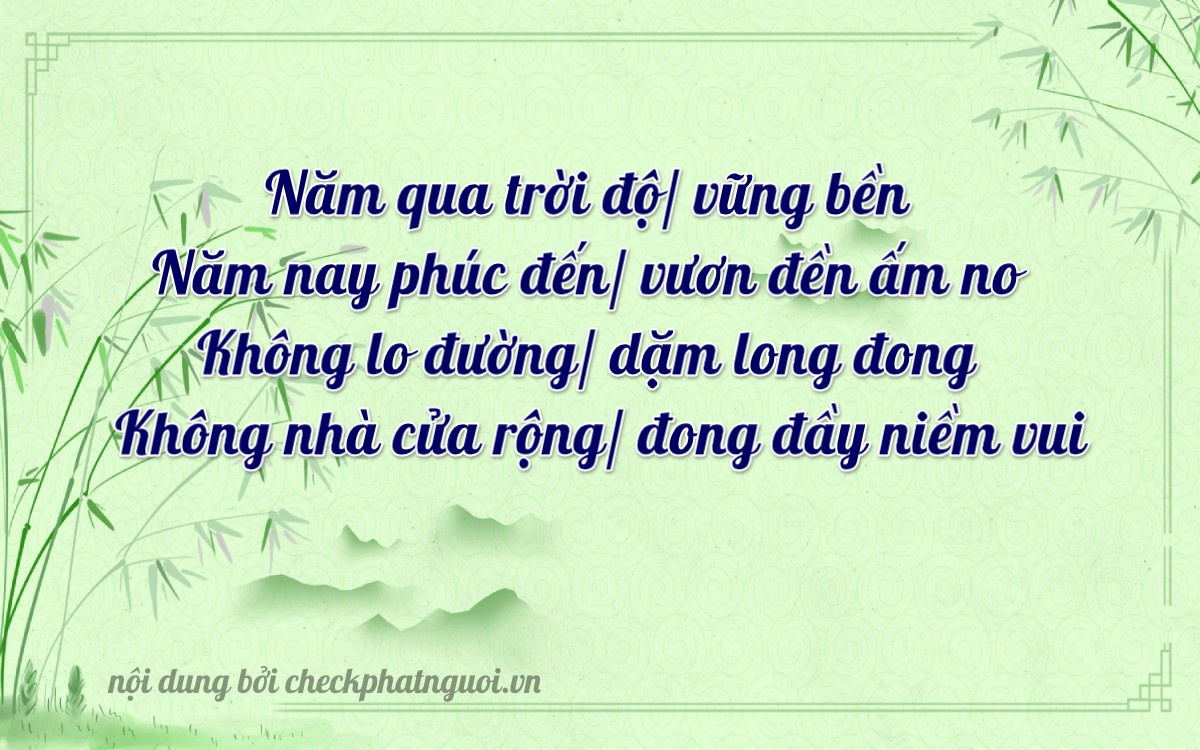 Bài thơ ý nghĩa cho <b>biển số 75A-05300</b> tại website checkphatnguoi.vn