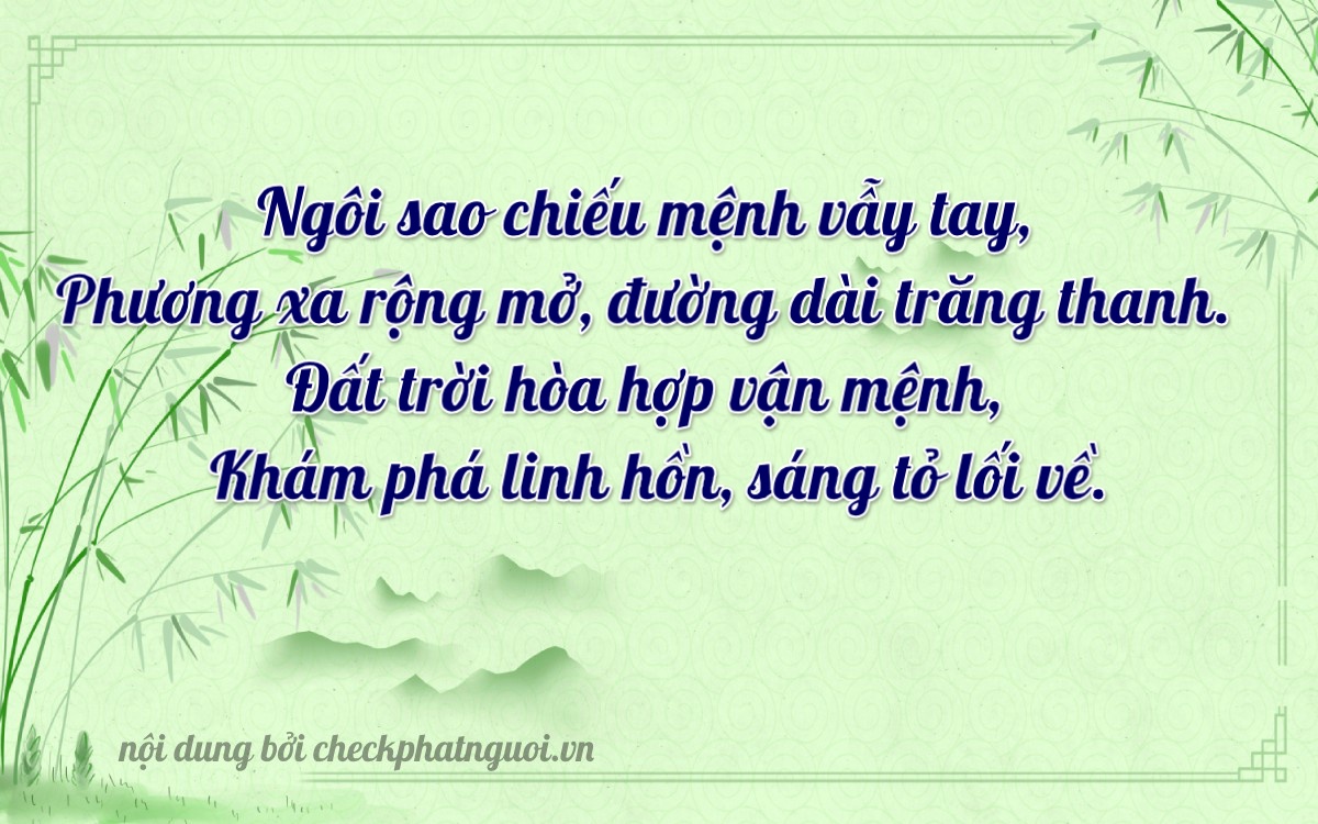 Bài thơ ý nghĩa cho <b>biển số 75A-05604</b> tại website checkphatnguoi.vn