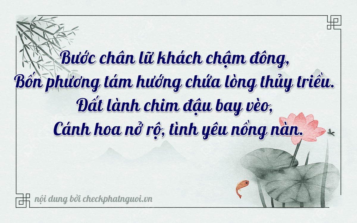 Bài thơ ý nghĩa cho <b>biển số 75A-06009</b> tại website checkphatnguoi.vn