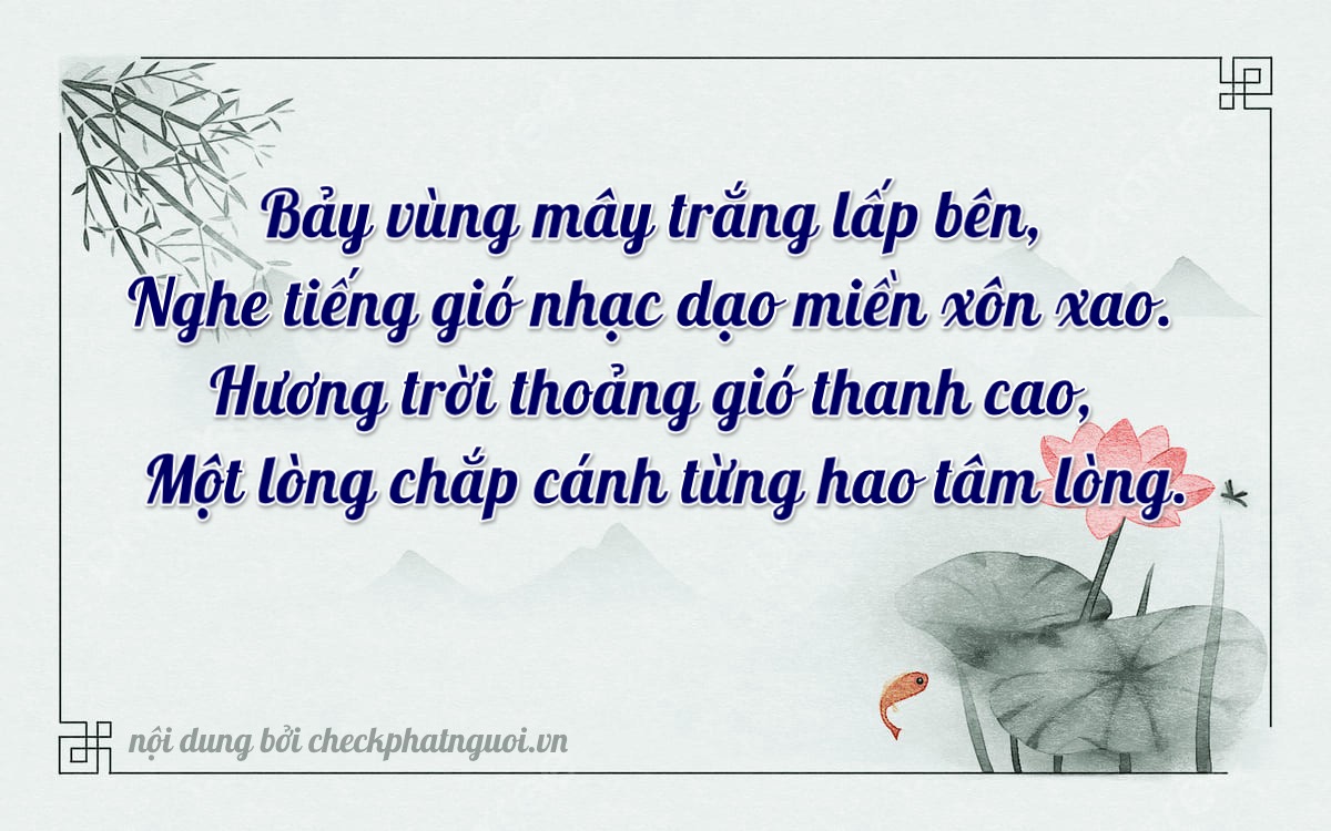 Bài thơ ý nghĩa cho <b>biển số 75A-07891</b> tại website checkphatnguoi.vn